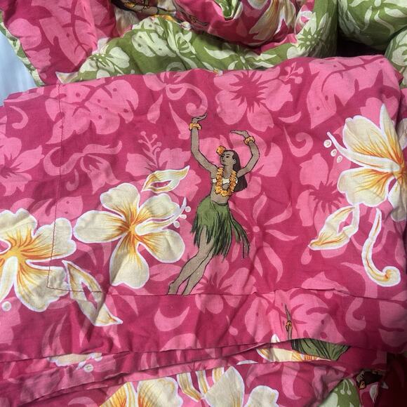 Hula Girl Queen Comforter With Pillow Shams Reversible - Picture 4 of 4